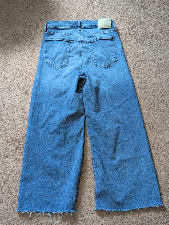 Citizens of Humanity Lyra Raw Hem High Waist Ankle Wide Leg Jeans
